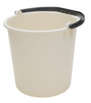 Addis 9lt Bucket - Cream/Black Handle