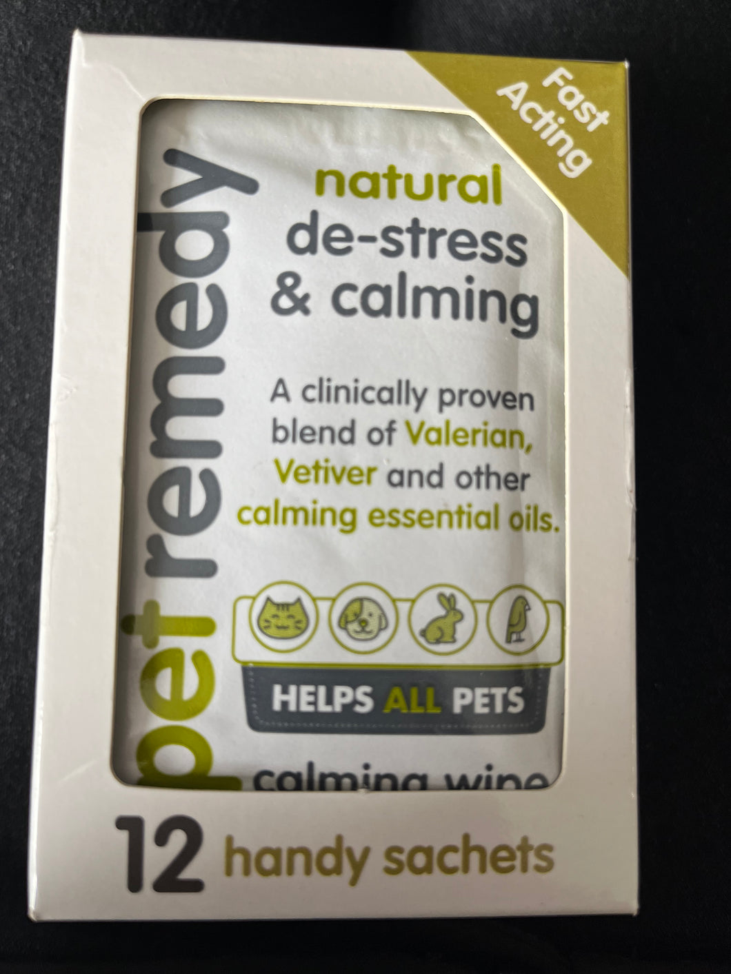 Pet Remedy Calming Wipes 12 Pack 4 - Ex 09-23