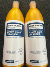 Load image into Gallery viewer, vines biocrin anti bacterial gel power hand cleanser 1000ml - (Bundle of 2 bottles)
