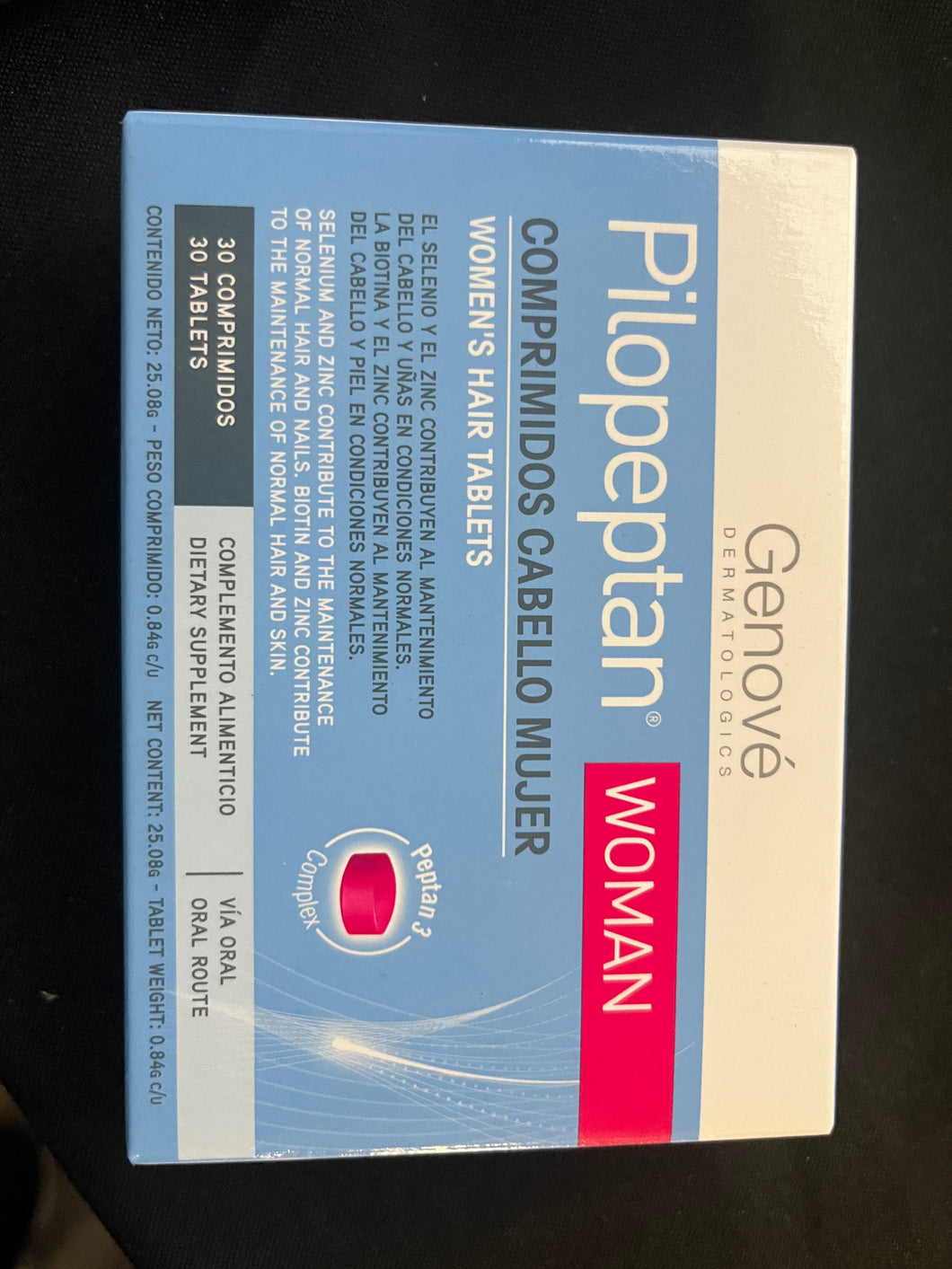 Pilopeptan Woman Hair Woman Dietary Supplement 30 Tablets EXP 01/2025