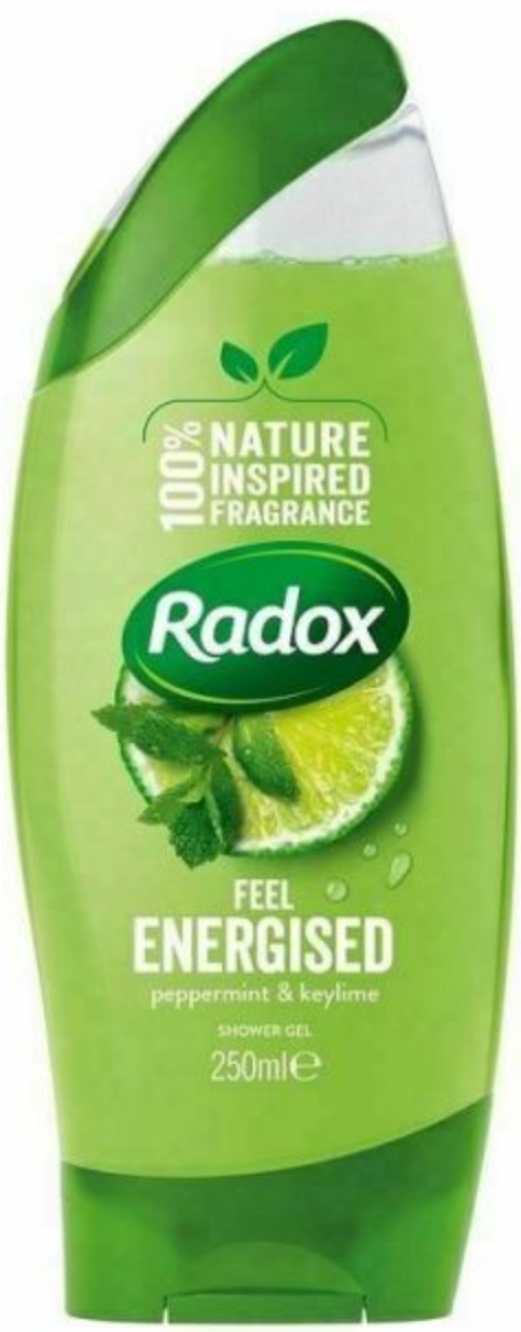 250ml Radox Feel Energised 100% nature inspired fragrance Shower Gel