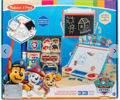 Melissa & Doug PAW Patrol Tabletop Art Center - 33 Pieces