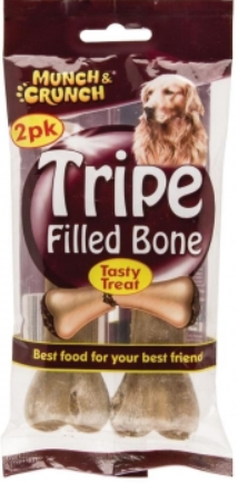 2 Pack Tripe Filled Bone - EXP - Feb24