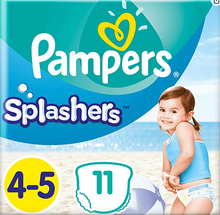 Load image into Gallery viewer, Pampers Splashers Disposable Swim Nappies Size 4-5 (9-15 kg) for Optimal Protection in The Water, 11 Nappies
