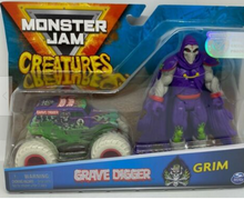 Load image into Gallery viewer, Monster Jam Creatures Grave Digger Grim New / Damaged Packaging - See Images
