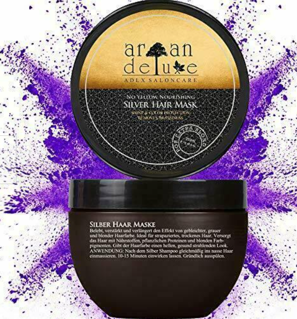 Argan Deluxe Silver Hair Mask in professional quality 250 ml