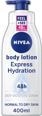 NIVEA Body Lotion, Fast Absorbing Express Hydration 400ml