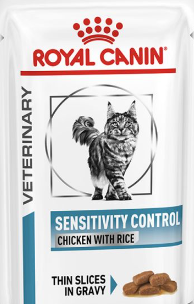 Royal Canin Veterinary Cat – Sensitivity Control Chicken - 12 x 85gr EXP- 12/10/2023