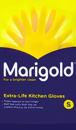 MARIGOLD Extra Life Kitchen Glove 1 single, Yellow, Small
