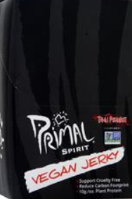 Primal Spirit Food Vegan Jerky Thai Peanut - Seitan 24 pckts - EXP 22/10/23