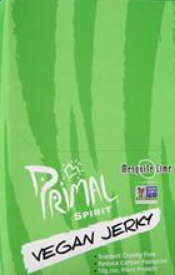 Primal Spirit Food Vegan Jerky Mesquite Lime - Seitan 24 pckts - EXP 25/10/23