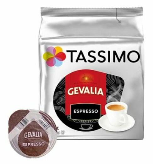 Gevalia Espresso 16 pods for Tassimo - EXP 8/3/24