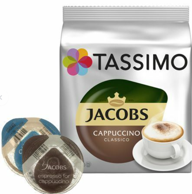 Jacobs Cappuccino Classico 16 pods for Tassimo EXP - 25/01/24
