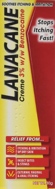 LANACANE Medicated Cream 30g Tube EXP - 01/2028