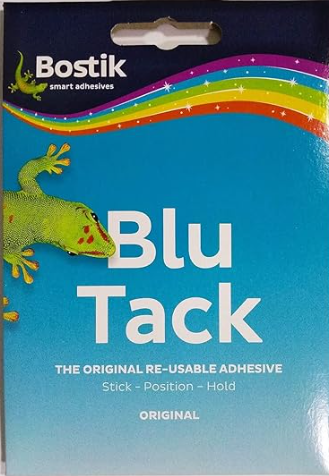 Bostik Blu-tack Original Mastic Putty Adhesive Non-toxic Blue