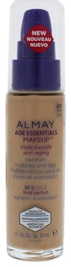 Almay Age Essentials Makeup 30ml SPG 15 - Shade 130 Light/Medium Neutral