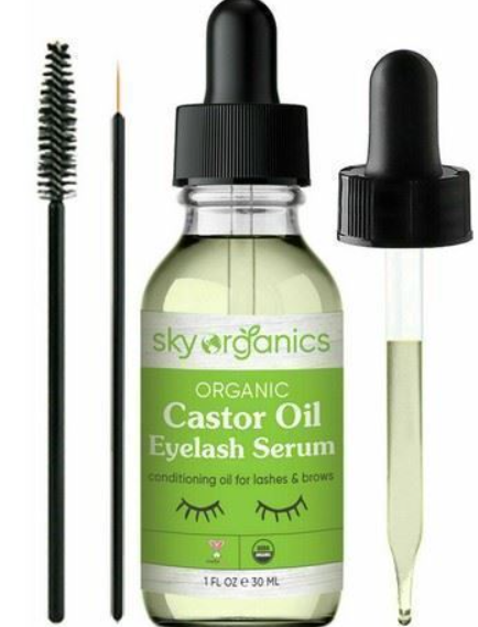 Organic Castor Oil Eyelash Serum 1 Oz By Sky Organics
