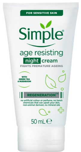 Simple Kind to Skin Regeneration Age Resisting Night Cream 50ml