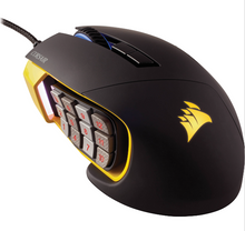 Load image into Gallery viewer, Black &amp; Yellow Corsair Gaming Mouse RGB
