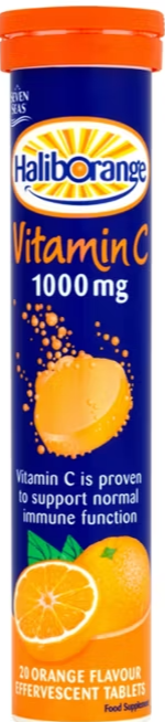 Pack of 2 - Haliborange Vitamin C 1000mg Effervescent Tablets - 20 EXP - 22/11/2024 ( Vitamin C supplement)