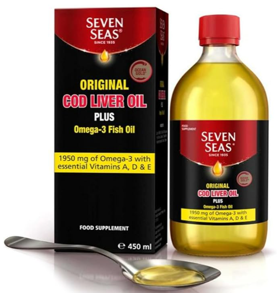 Seven Seas Cod Liver Oil 450 ml ( NO BOX ) EXP - AUG 2025