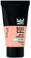 Load image into Gallery viewer, MAYBELLINE FIT ME MATTE + PORELESS FOUNDATION SHADE 115
