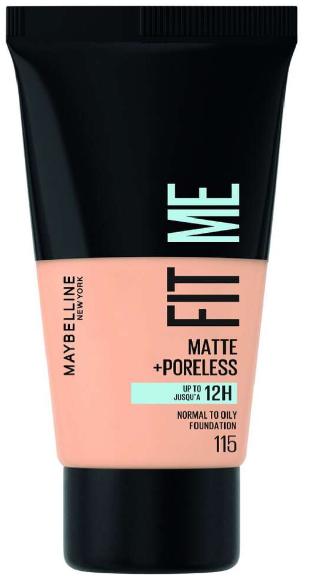 MAYBELLINE FIT ME MATTE + PORELESS FOUNDATION SHADE 115