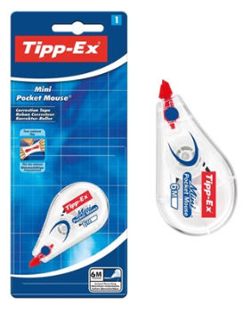 Tipp-Ex Mini Pocket Clear Plastic Mouse Correction Blister