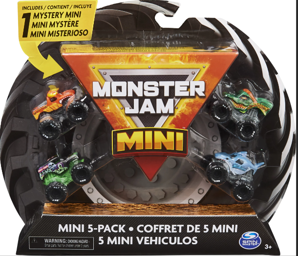 Mini 5 pack - Monster Jam ( One Mystery Mini)