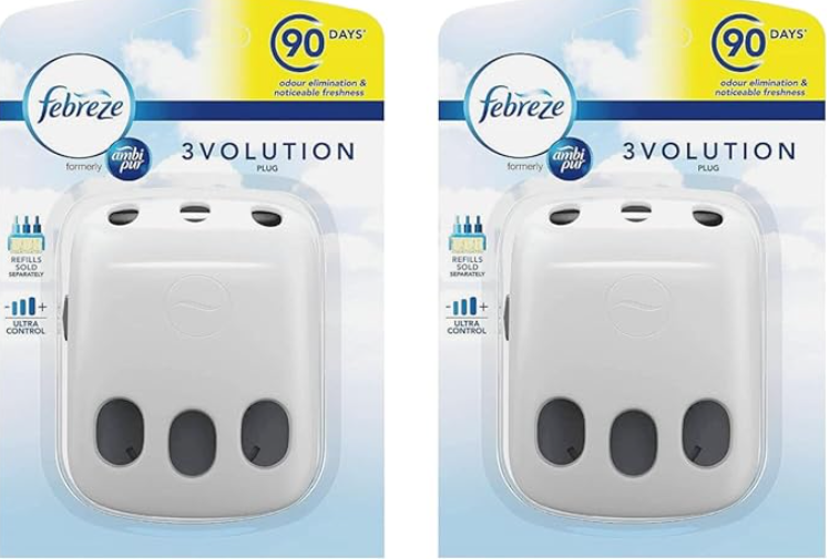 Febreze Ambi Pur 3Volution Air Freshener Plug-in Diffuser Device, Case Only, Pack of 2