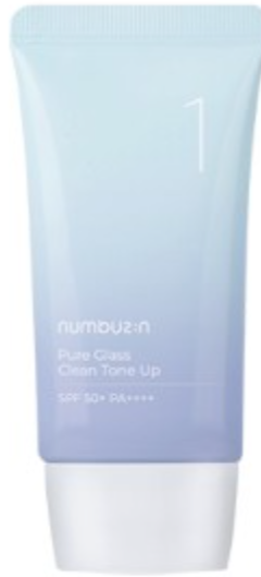 Numbuz:n - Pure Glass Clean Tone Up SPF50+ 50ml - ( Slight damage to boxs )