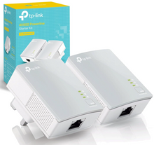 Load image into Gallery viewer, TP-Link TL-PA4010KIT Nano AV600 Powerline Adapter Starter Kit, Up to 300 m range, No Configuration Required, UK Plug White
