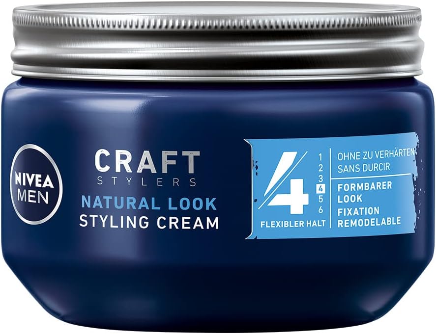 Nivea Men Styling Cream (1x150ml) pack of 1, Hair Cream for Malleable Hold without Hardening, Flexible Hair Gel for a Natural Look Parent