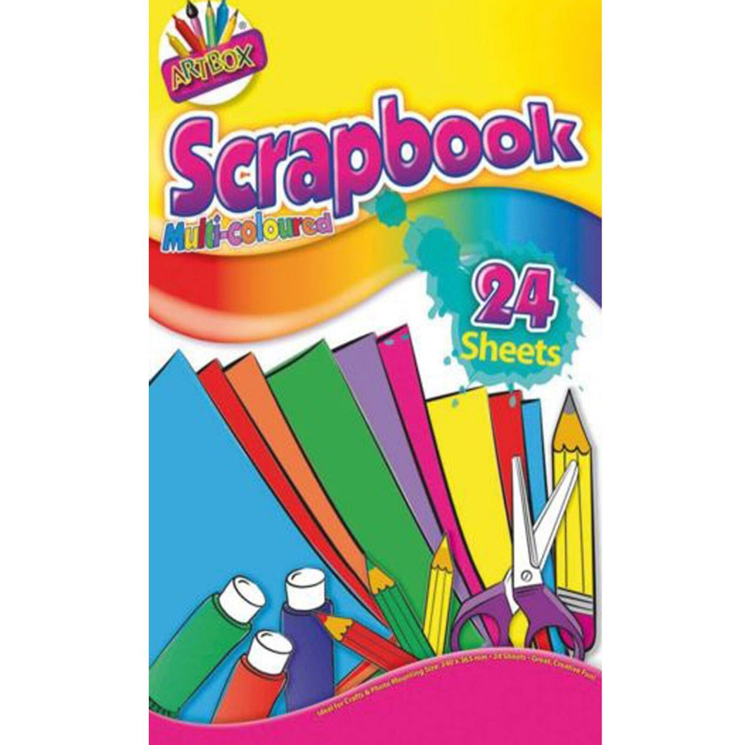 ART BOX 24 SHEET SCRAPBOOK MultiColoured PAGES - 2002282