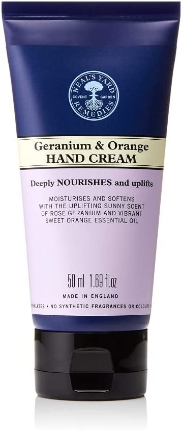 Neal's Yard Remedies Geranium and Orange Hand Cream | Deeply Nourishing, Keep Hands Soft | 50ml