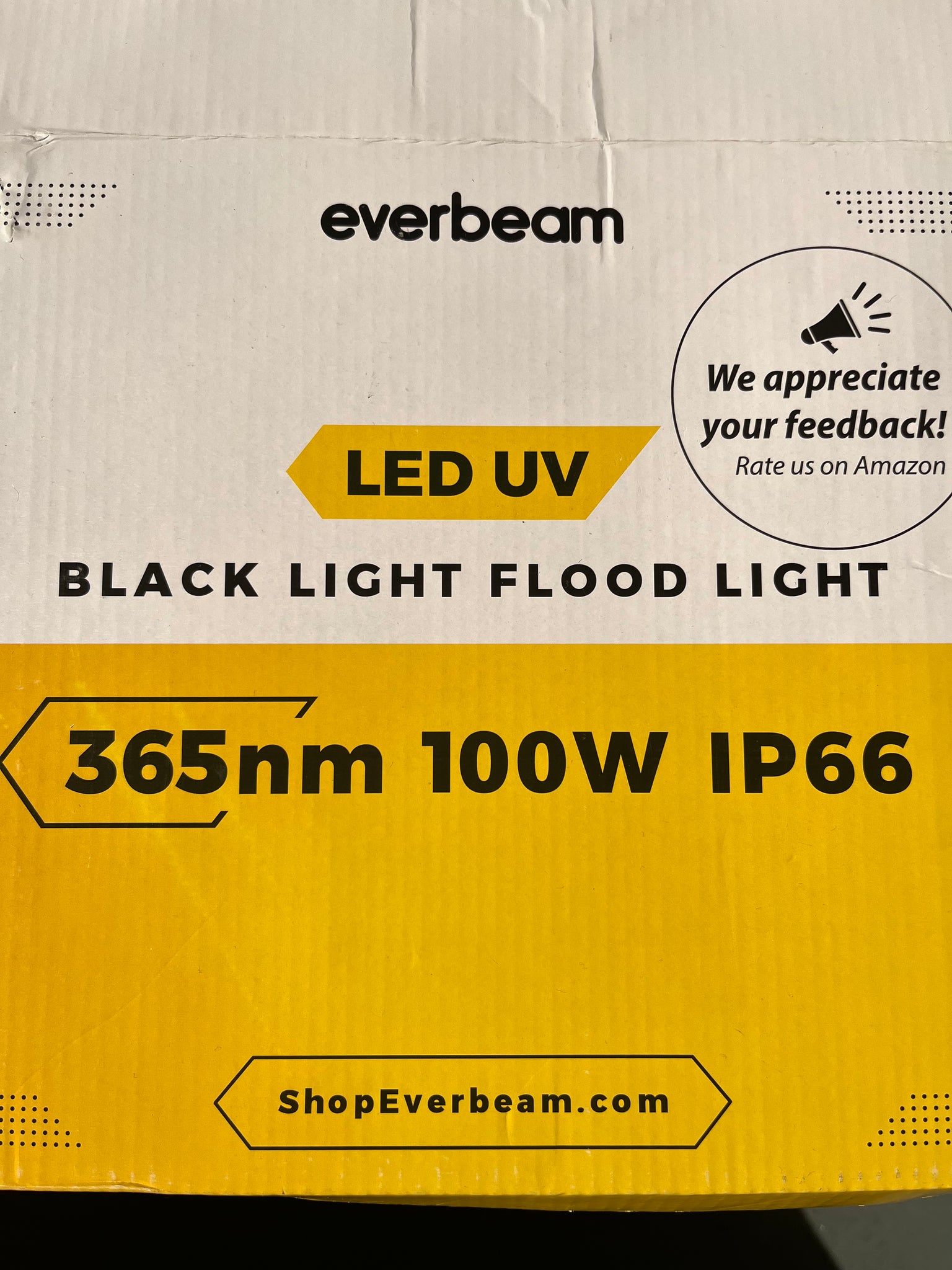 Everbeam 365nm 100W UV LED Black Light High Performance LED Bulbs, I –  Systemise Deals