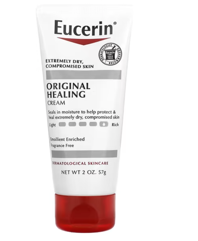 Eucerin, Original Healing Creme, Extremely Dry, Compromised Skin, Fragrance Free, 2 oz (57 g)