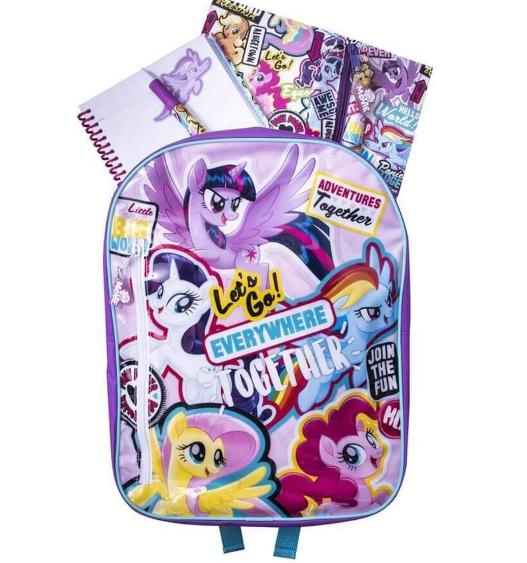 My Little Pony Backpack Stationery Set, Stationery Filled Backpack
