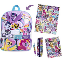 Load image into Gallery viewer, My Little Pony Backpack Stationery Set, Stationery Filled Backpack
