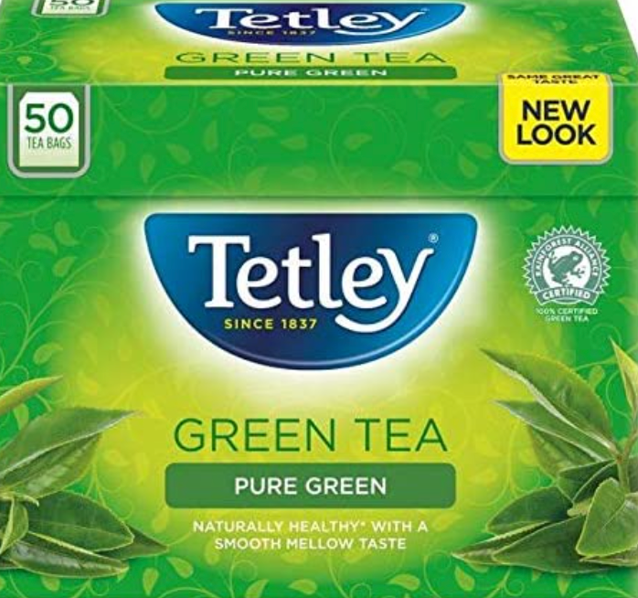 Tetley Pure Green Tea Bags 50 per Pack - EXP 01/24