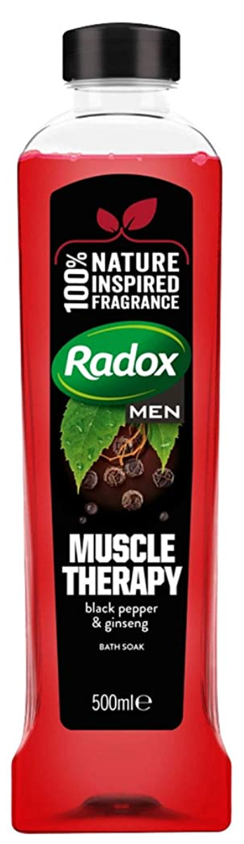 (PACK OF 6)- MEN - Radox Feel Good Fragrance 500ml Muscle Therapy Bath Soak