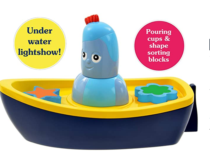 In the Night Garden 539 1669 ITNG Igglepiggle's Bath-time Lightshow Boat - Slight Damage To Box