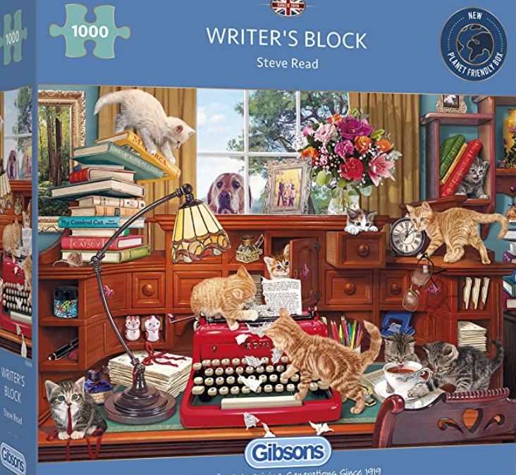 Writer's Block 1000 Piece Jigsaw Puzzle - NO BOX / SEALED BAG