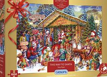 Load image into Gallery viewer, Gibsons This Way to Santa Christmas 2020 Limited Edition 1000 Piece Jigsaw Puzzle
