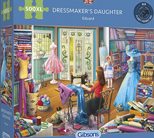 Load image into Gallery viewer, The Dressmaker&#39;s Daughter 500 Extra Large Piece Jigsaw Puzzle for Adults
