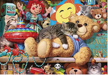 Load image into Gallery viewer, Snoozing on the Ted 1000 Piece Jigsaw Puzzle | Sustainable Puzzle for Adults
