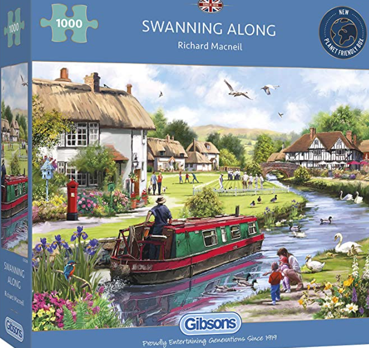 Swanning Along 1000 Piece Jigsaw Puzzle  - Damaged Box