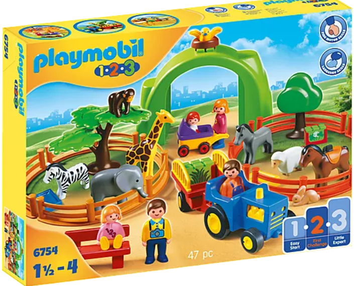 Large Zoo- Playmobil 6754 - (WaterDamagedBox Hence Cheap Price)