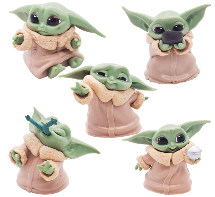 Cartoon Cake Creative Decoration Tomicy 5PCS Baby Yoda Mini Figures Set