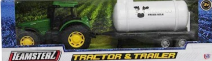 Teamsterz tractor and trailer - Green Moo moo
